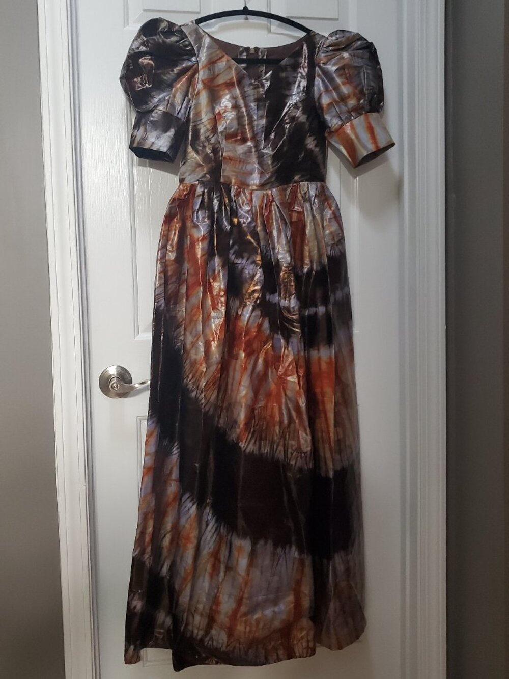 African Wax Print Fabric Maxi Dress